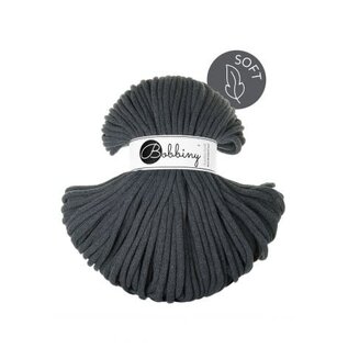 Bobbiny Jumbo Soft 8mm 100m Charcoal