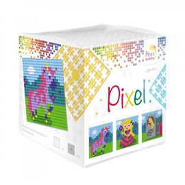 Pixel kubus mosaic sprookje