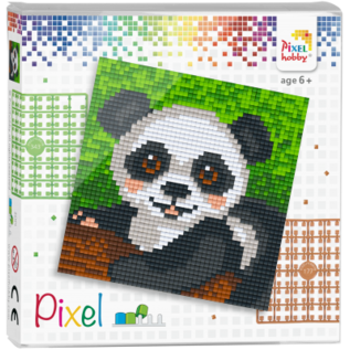 Pixelpakket - Panda 12x12 cm