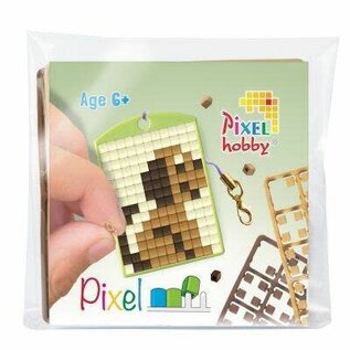 Pixelhobby Sleutelhanger - Hondje