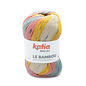 LE BAMBOU 102 Pastel turquoise-Geel-Kauwgom roze-Beige bad 69173