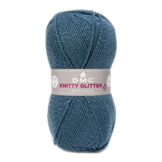 DMC - Knitty Glitter 4 - kleur 228 donker turquoise bad 52285 +/-50g.