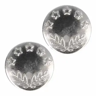 Jeansknopen 16mm nikkel - 8st