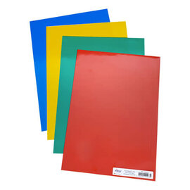 Vel PVC 230µ 225x320mm transparant rood
