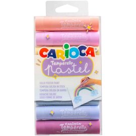 Carioca: Verfroller "Temperello" set van 8 stuks - Pastel