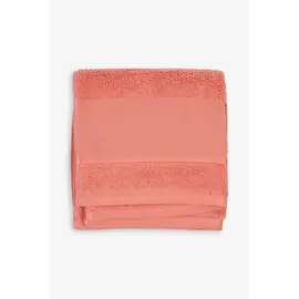 Handdoek oranje kleur 13  met Aïda borduurrand 50x100cm