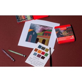 NEOCOLOR™ II set van 10 aquarelpastels 50 Years Dark - Speciale editie