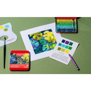 NEOCOLOR™ II set van 10 aquarelpastels 50 Years Dark - Speciale editie