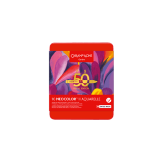 NEOCOLOR™ II set van 10 aquarelpastels 50 Years Pop - Speciale editie