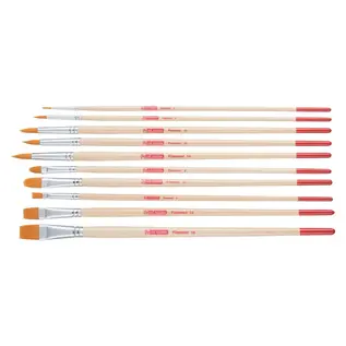 Olie- en Acrylpenselenset van 10 - Polyester