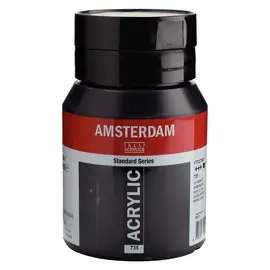 Amsterdam acrylverf pot 500 ml Oxydzwart 735