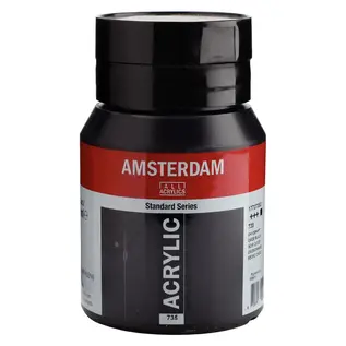 Amsterdam acrylverf pot 500 ml Oxydzwart 735