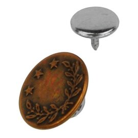 Naaivrije jeansknopen 16 mm, 8 stuks - Kleur 070
