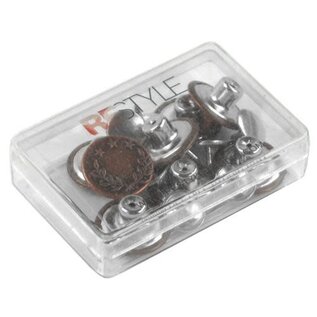 Naaivrije jeansknopen 16 mm, 8 stuks - Kleur 070