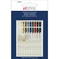 Reparatieset, 10 Sharps naainaalden, elk met een andere kleur naaigaren