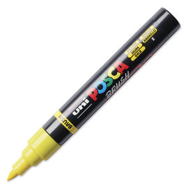 Posca Brush Paint Marker - Yellow, Brush Tip, 1.0 - 4.0 mm