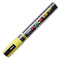 Posca Brush Paint Marker - Yellow, Brush Tip, 1.0 - 4.0 mm