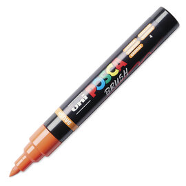 Posca Brush Paint Marker - Orange, Brush Tip, 1.0 - 4.0 mm