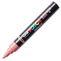 Posca Brush Paint Marker - Coral Pink, Brush Tip, 1.0 - 4.0 mm