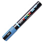 Posca Brush Paint Marker - Light Blue, Brush Tip, 1.0 - 4.0 mm