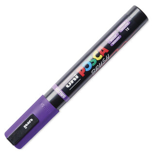 Posca Brush Paint Marker - Violet, Brush Tip, 1.0 - 4.0 mm
