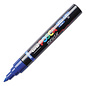 Posca Brush Paint Marker - Blue, Brush Tip, 1.0 - 4.0 mm