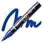 Posca Brush Paint Marker - Blue, Brush Tip, 1.0 - 4.0 mm