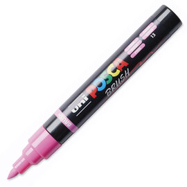 Posca Brush Paint Marker - Pink, Brush Tip, 1.0 - 4.0 mm