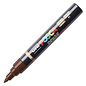 Posca Brush Paint Marker - Brown, Brush Tip, 1.0 - 4.0 mm