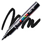 Posca Brush Paint Marker - Black, Brush Tip, 1.0 - 4.0 mm
