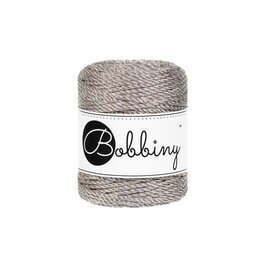 Bobbiny Macrame Koord 3mm Metallic Platinum