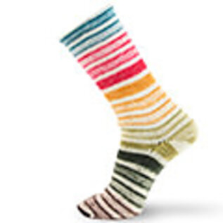 SYMMETRIC SOCKS & MORE - INFINITY 94 Bruin-Groen-Geel-Aardbeirood-Turquoise bad 81573