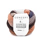 SYMMETRIC SOCKS & MORE - DEGRADÉ 84 - Bruin-Oranje-Blauw bad 81567