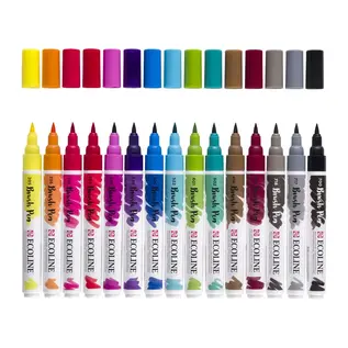 Ecoline Brush Pen set | 15 kleuren