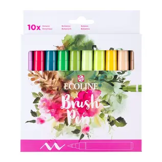 Ecoline Brush Pen set Botanisch | 10 colours