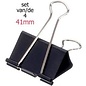 Foldbackclip 41mm, set van 4 stuks (Blister)