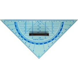 Grote geodriehoek met handvat 22cm