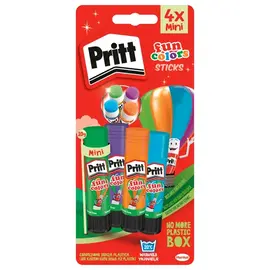 PRITT gekleurde lijmstick, Multiple colours, 4x10g