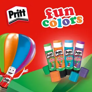 PRITT gekleurde lijmstick, Multiple colours, 4x10g