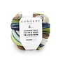 SYMMETRIC SOCKS & MORE - ILLUSION 75 - Blauw-Groen-Fles groen-Nerts bad 81562
