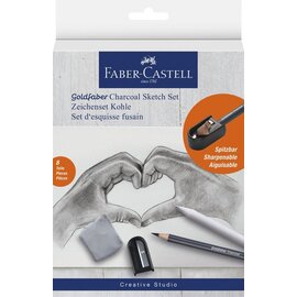 Faber-Castell houtskoolset - 8-delig