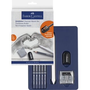Faber-Castell houtskoolset - 8-delig
