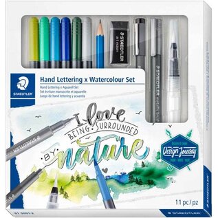 Staedtler: Mixed set "Hand Lettering & Watercolour" 11-delig