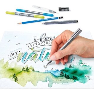 Staedtler: Mixed set "Hand Lettering & Watercolour" 11-delig