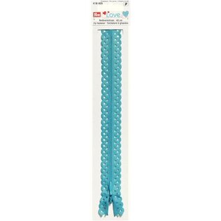 Prym Love Rits S11 deco 40cm blauw turkoois
