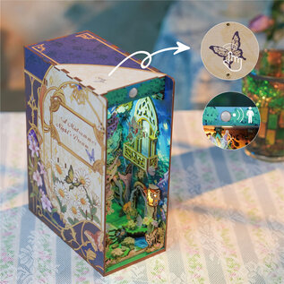 DIY Book Nook Boekensteun A Midsummer Night’s Dream inclusief Dust-cover, Tone-Cheer, 24,5x18x10cm