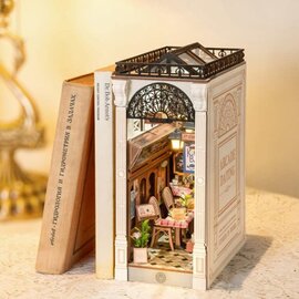 Robotime, DIY Book Nook Boekensteun Arcade Dating, 19,5×10,6×25,5cm