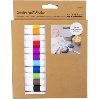Creative Multi Marker 4 mm, assorted colours 12st.