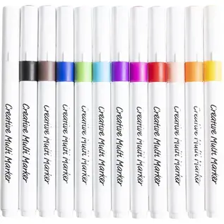 Creative Multi Marker 4 mm, assorted colours 12st.