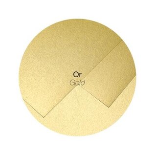 Pakket met 5 enveloppen met strip 120g 90x140mm - Goud